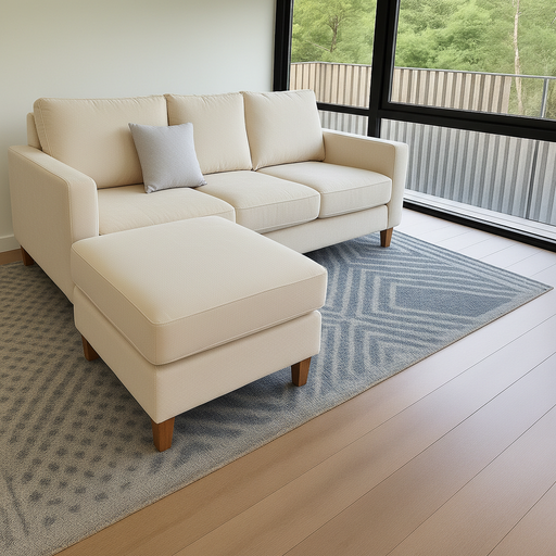 Sillon italiano (180x90, Pana Cross – Cream, Sin camastro)