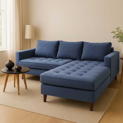 Sillón Cata (210x160, Pana Antimanchas Sunny - Blue, Movil)