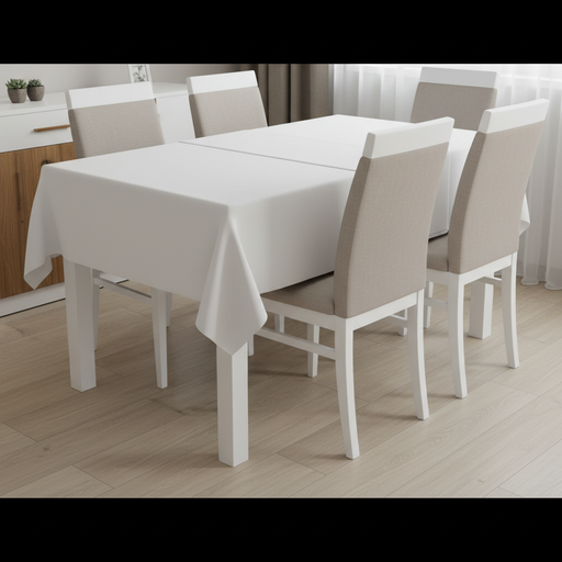 Mesa extensible (1.40x80, Toda blanca)