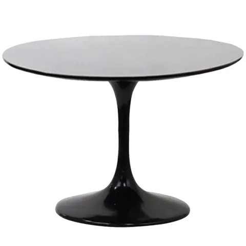 Mesa Redonda Tulip (80, Tapa blanca base negra)