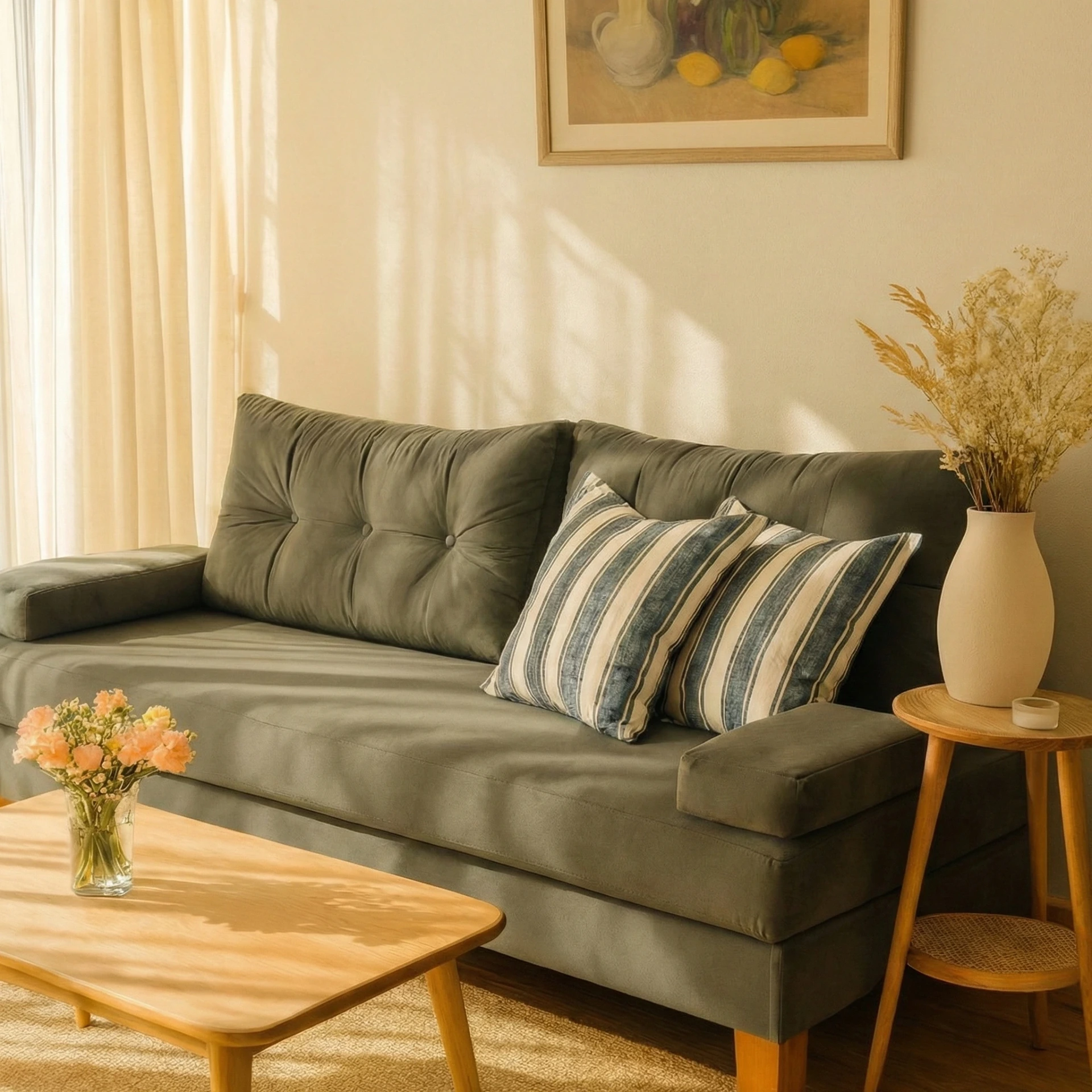 Sillón Aurora (180x90, Pana antimanchas Windy Blue)