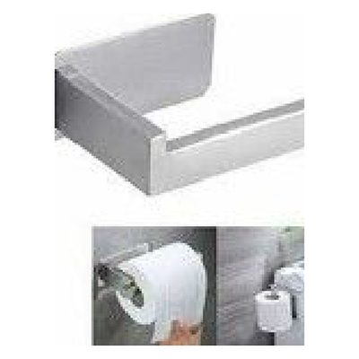 [443434220] Porta Rollo Papel Higiénico Cromo Adhesivo