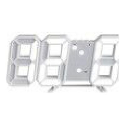 [443434259] Reloj Despertador Blanco 3D Luz LED