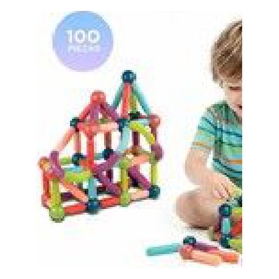 [443434700] Juego Magnético Barras y Esferas 100 pcs